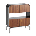 **Moderne Houten Dressoir met Metaalonderstel**