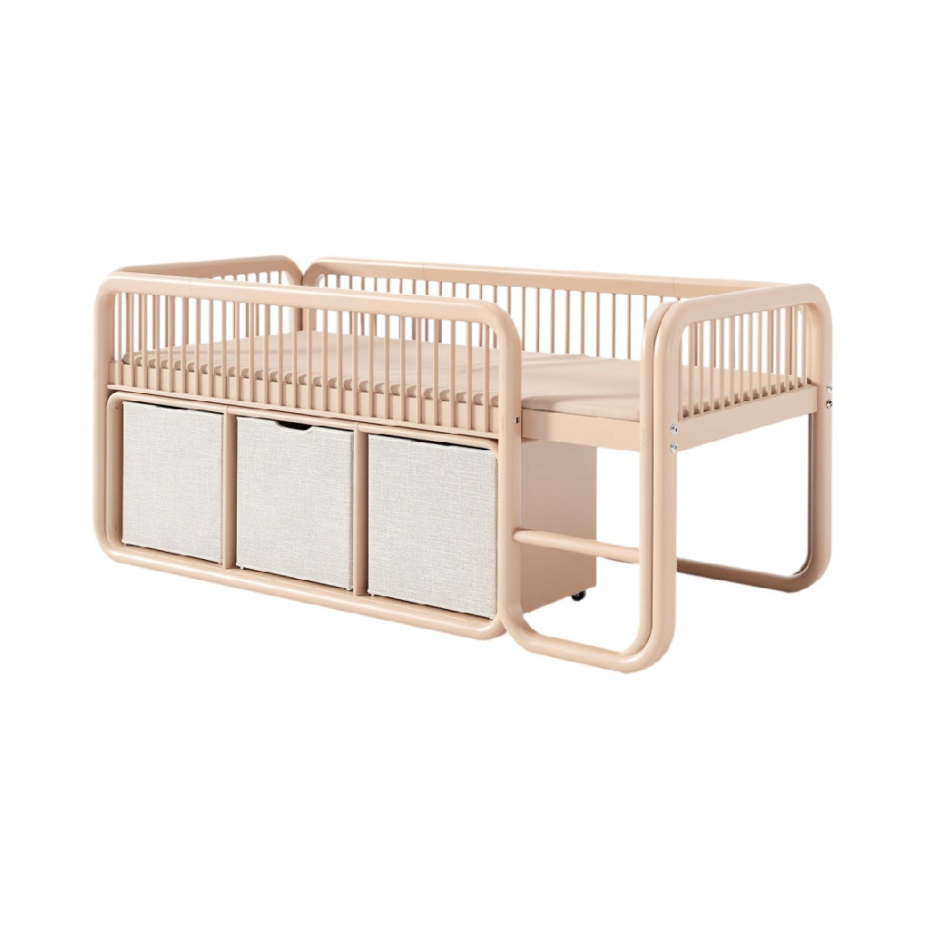 **Technische Titel: Multifunctioneel Babybed met Opbergruimte en Verstelbare Hoogte**